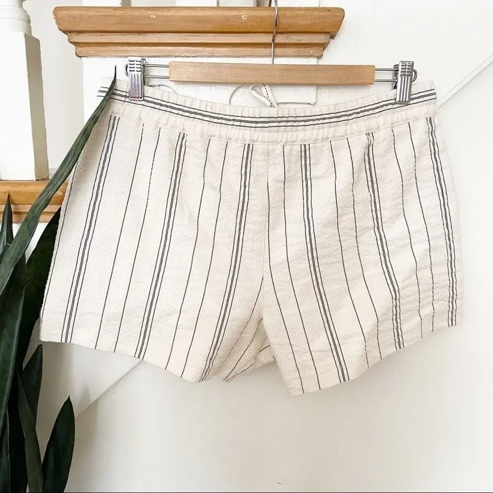 see by chloe striped shorts sz 42 10 NWT